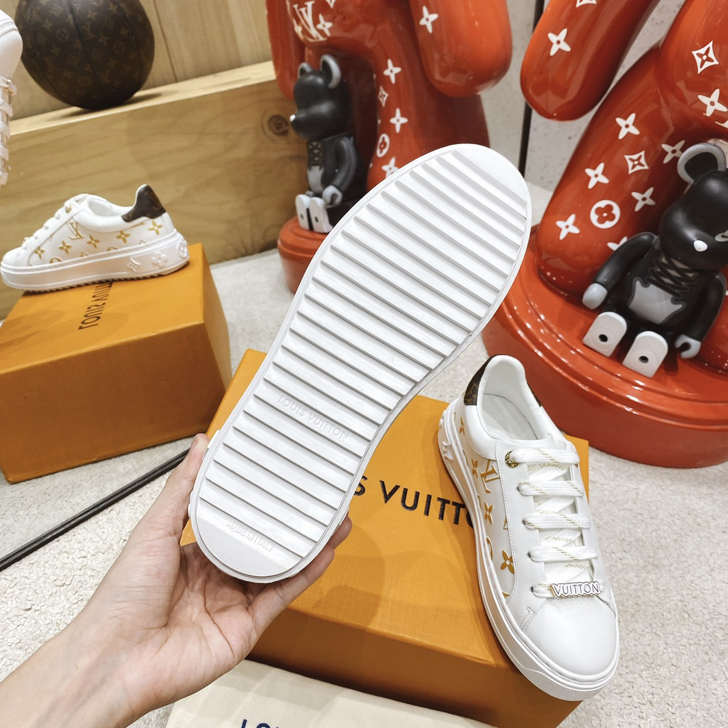 Louis Vuitton Time Out Sneaker  - FashionPlug