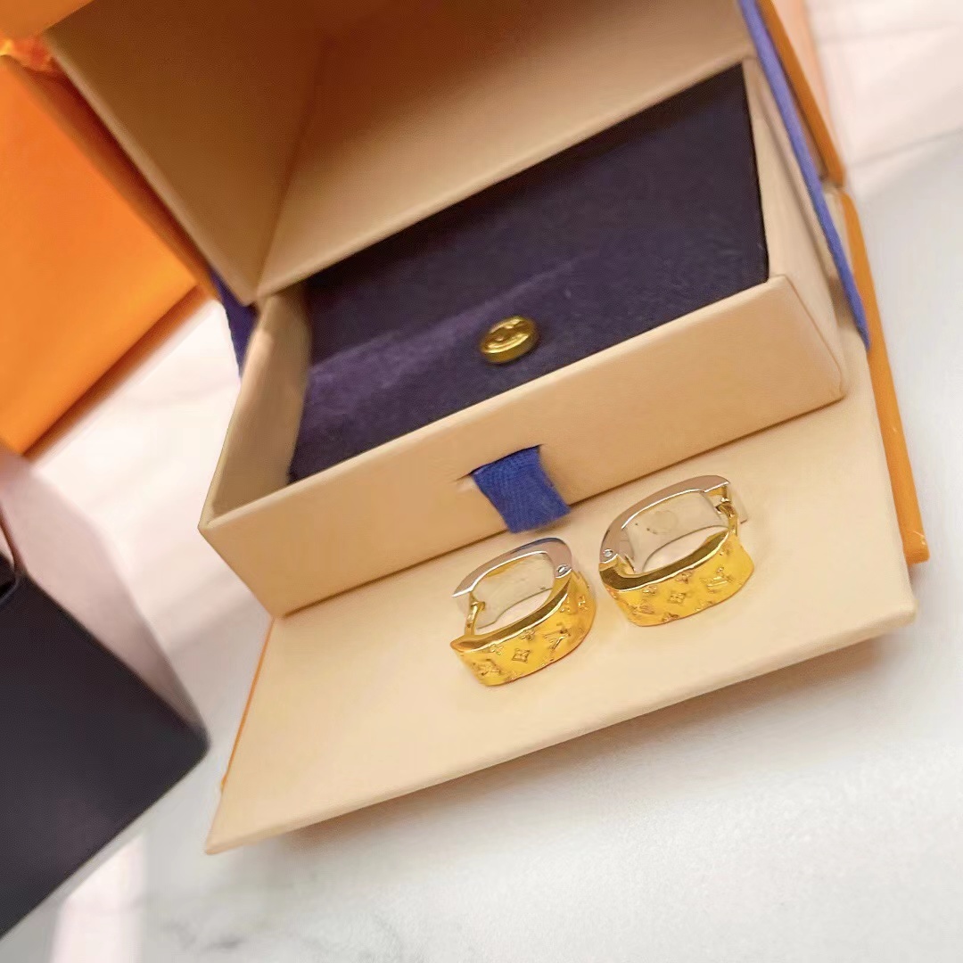 Louis Vuitton Monogram Earrings - FashionPlug