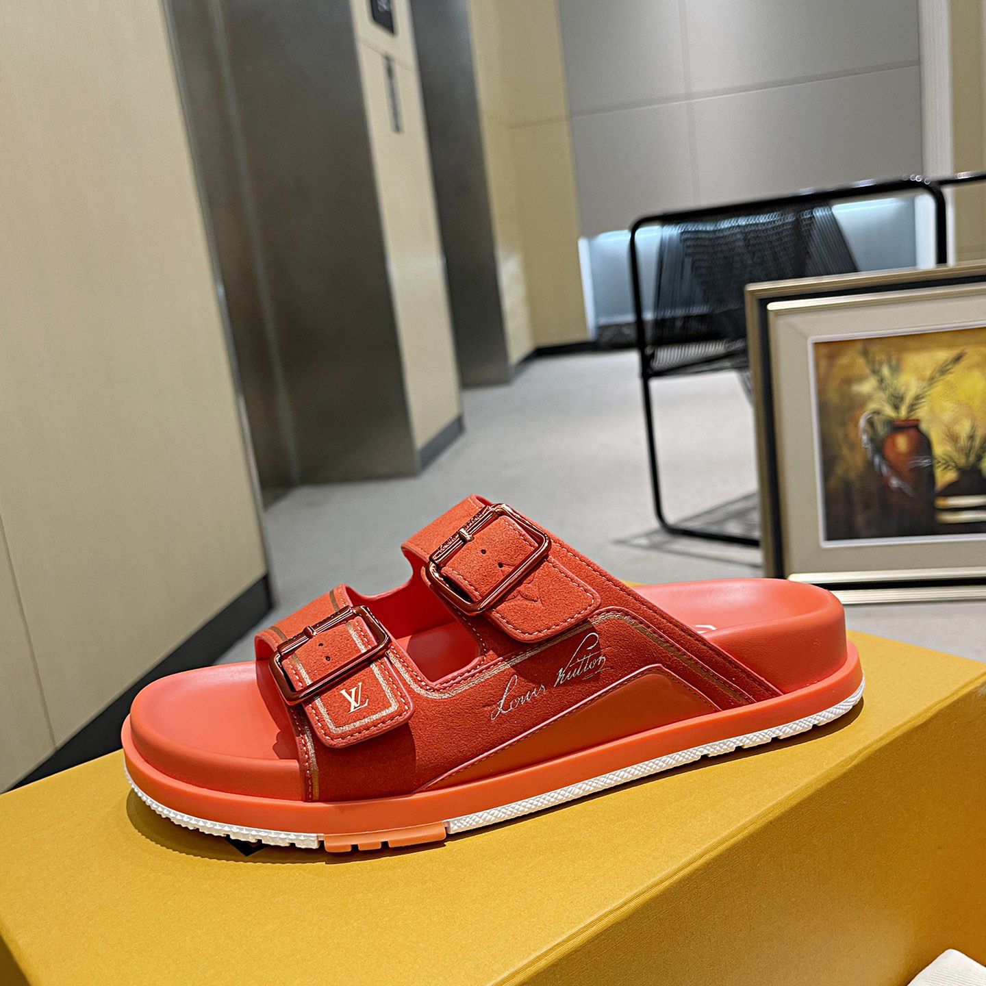 Louis Vuitton Men's Trainer Slippers - FashionPlug