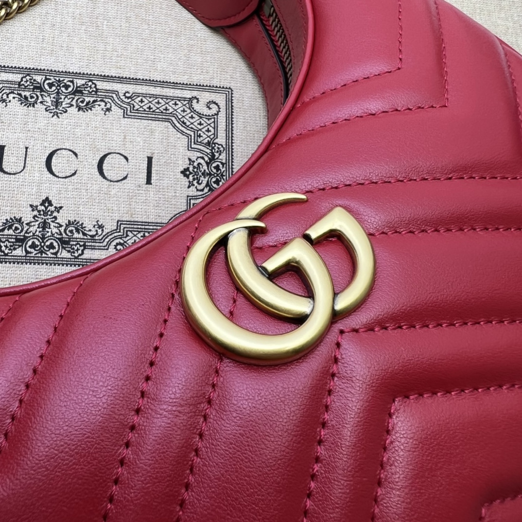 Gucci GG  Leather Handle Bag（21-11-5CM） - FashionPlug