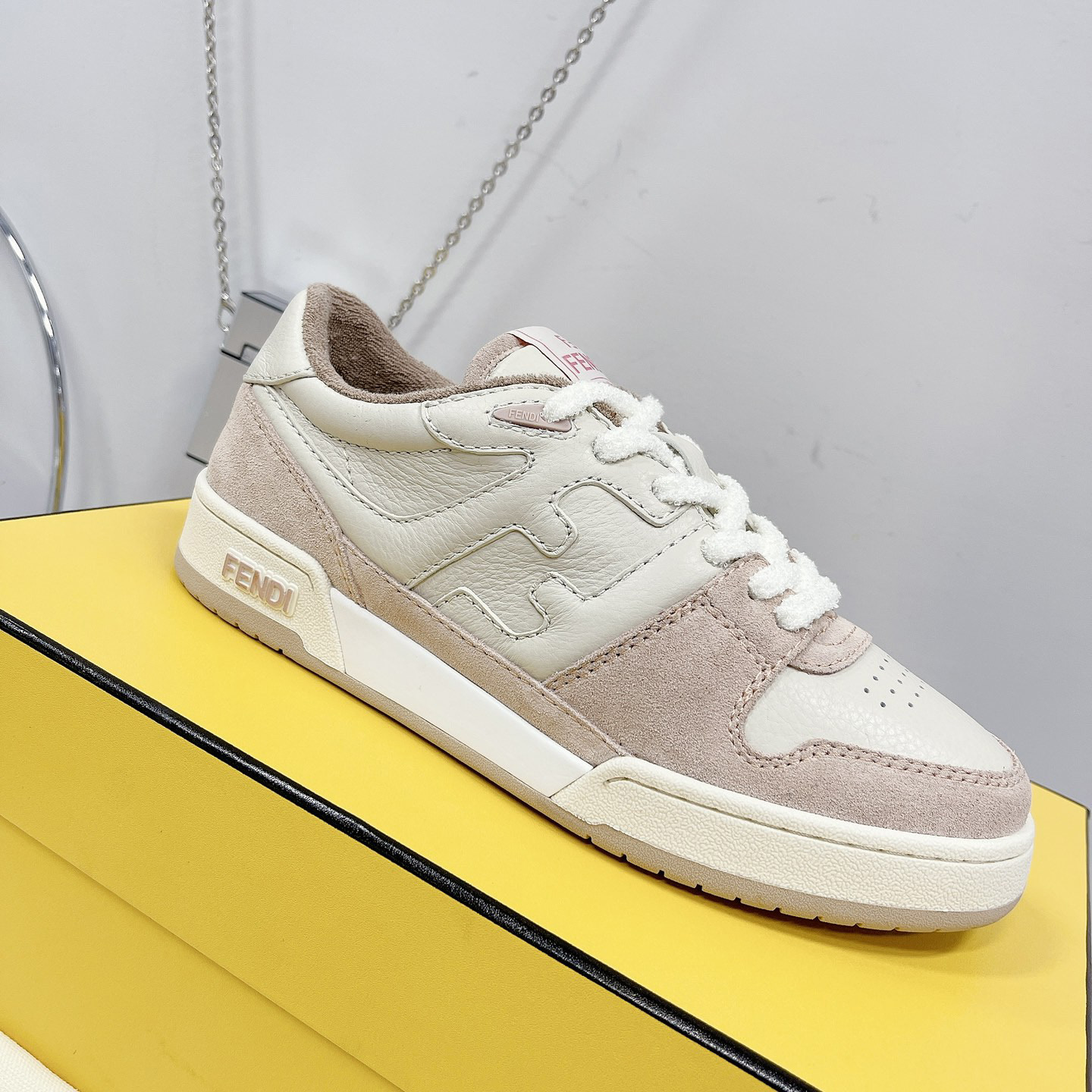 Fendi Match Pink Suede Low Tops Sneaker - FashionPlug