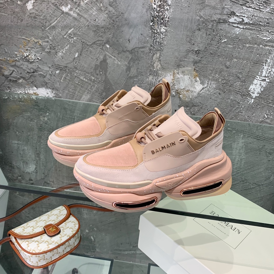 Balmain B-Bold Low-Top Sneakers - FashionPlug