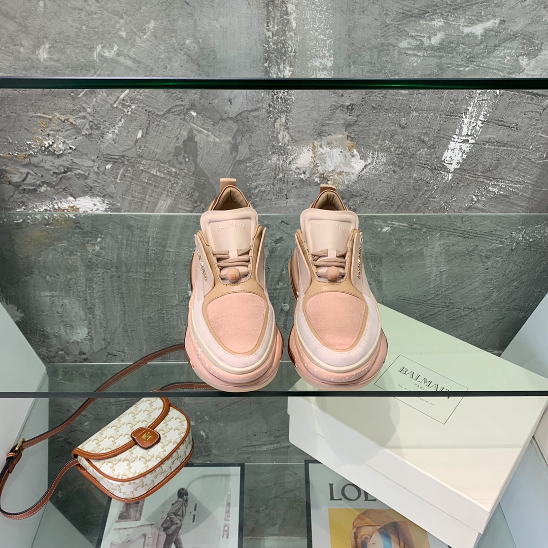 Balmain B-Bold Low-Top Sneakers - FashionPlug