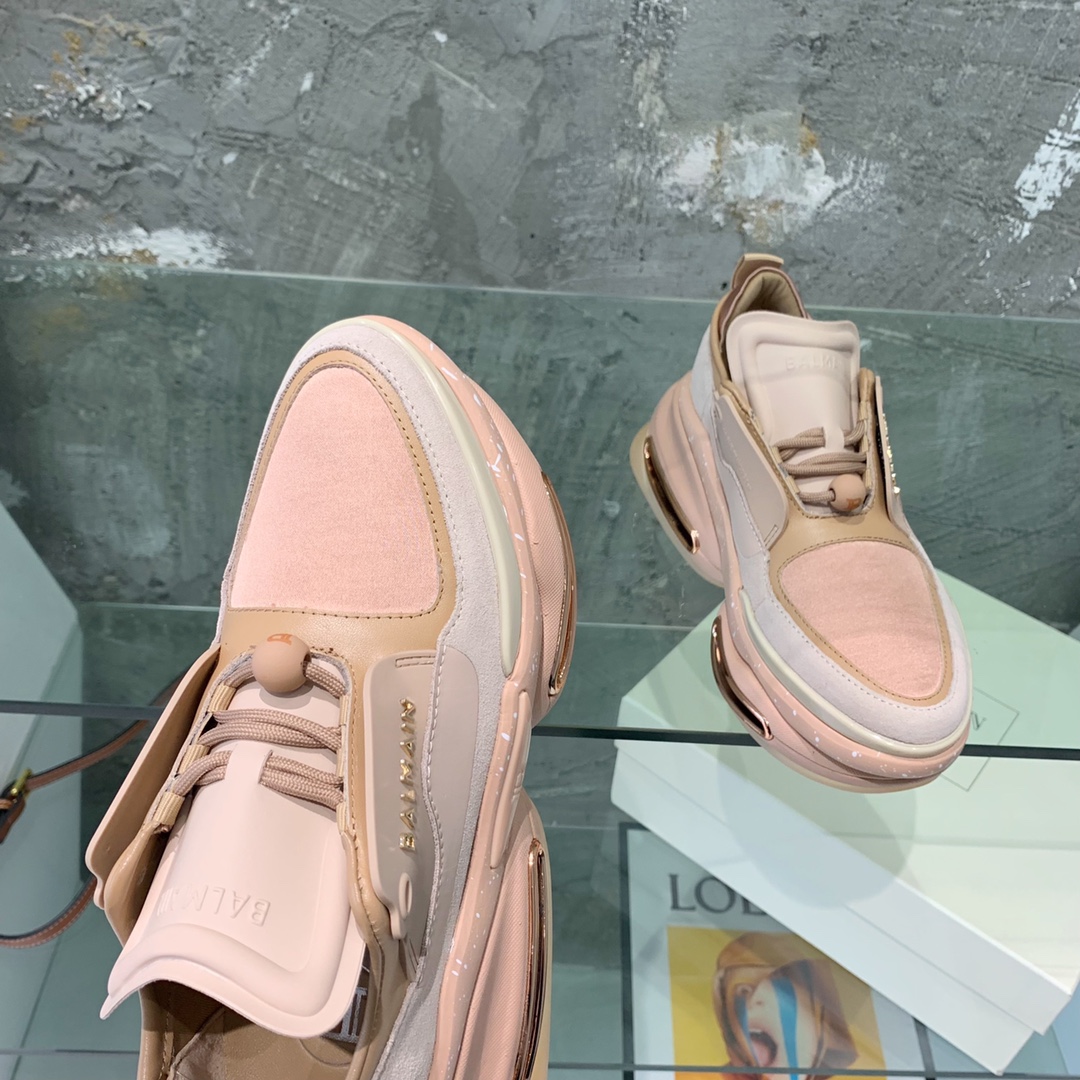 Balmain B-Bold Low-Top Sneakers - FashionPlug
