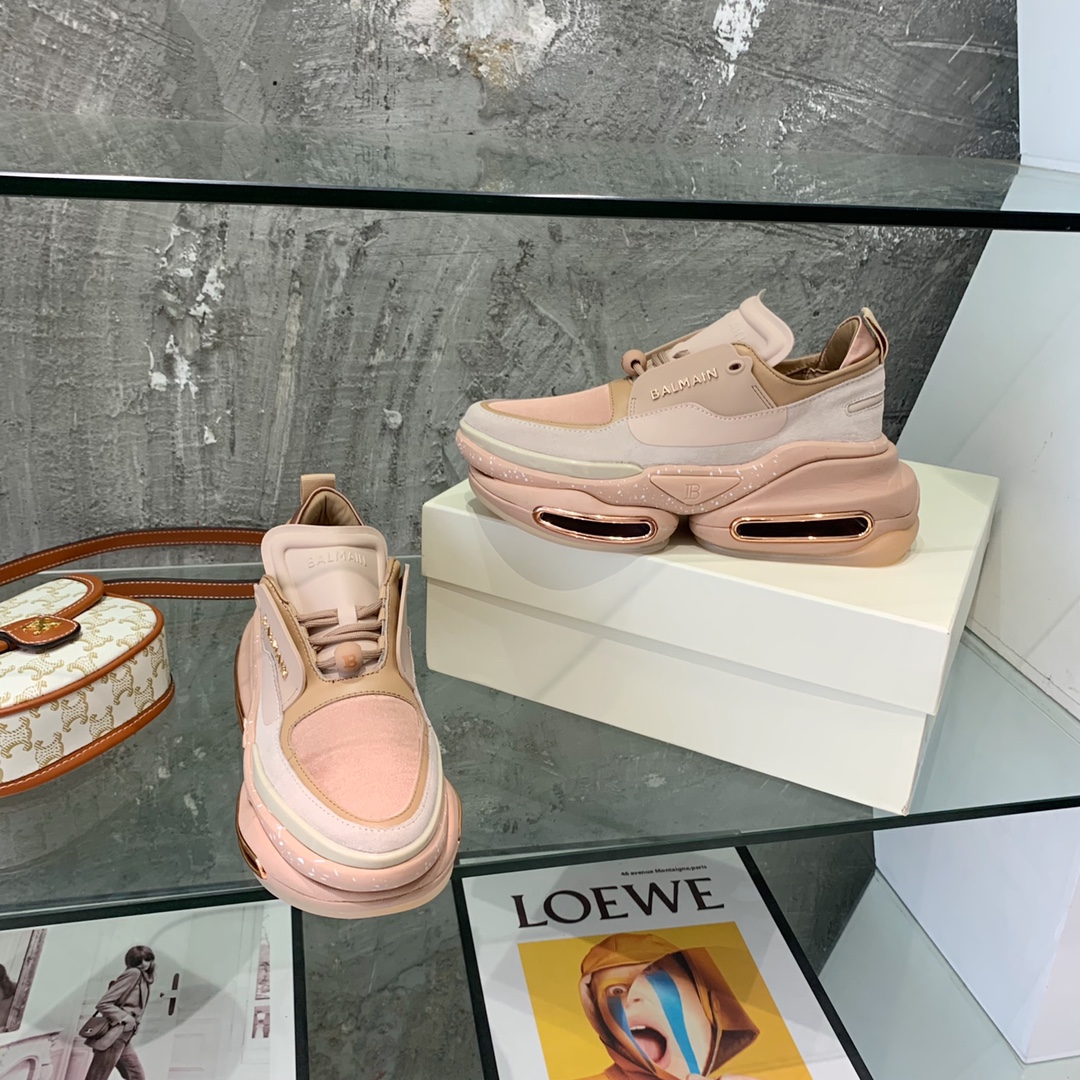 Balmain B-Bold Low-Top Sneakers - FashionPlug