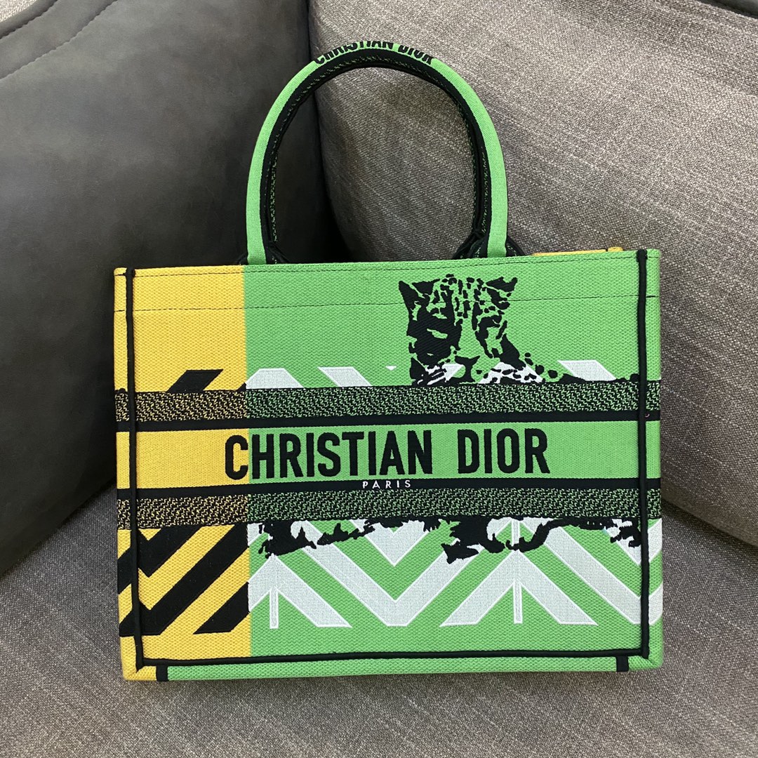 Dior Book Tote D-Jungle Pop（36.5*28*17.5cm） - FashionPlug