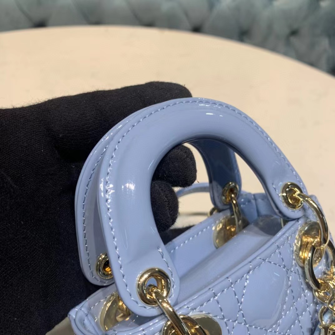 Dior Lady Bag  Cannage Calfskin（12-10-5CM） - FashionPlug
