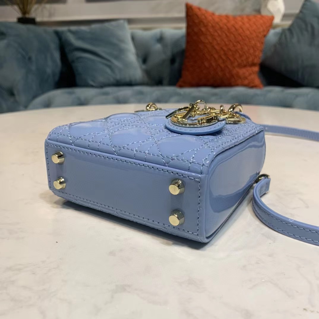 Dior Lady Bag  Cannage Calfskin（12-10-5CM） - FashionPlug