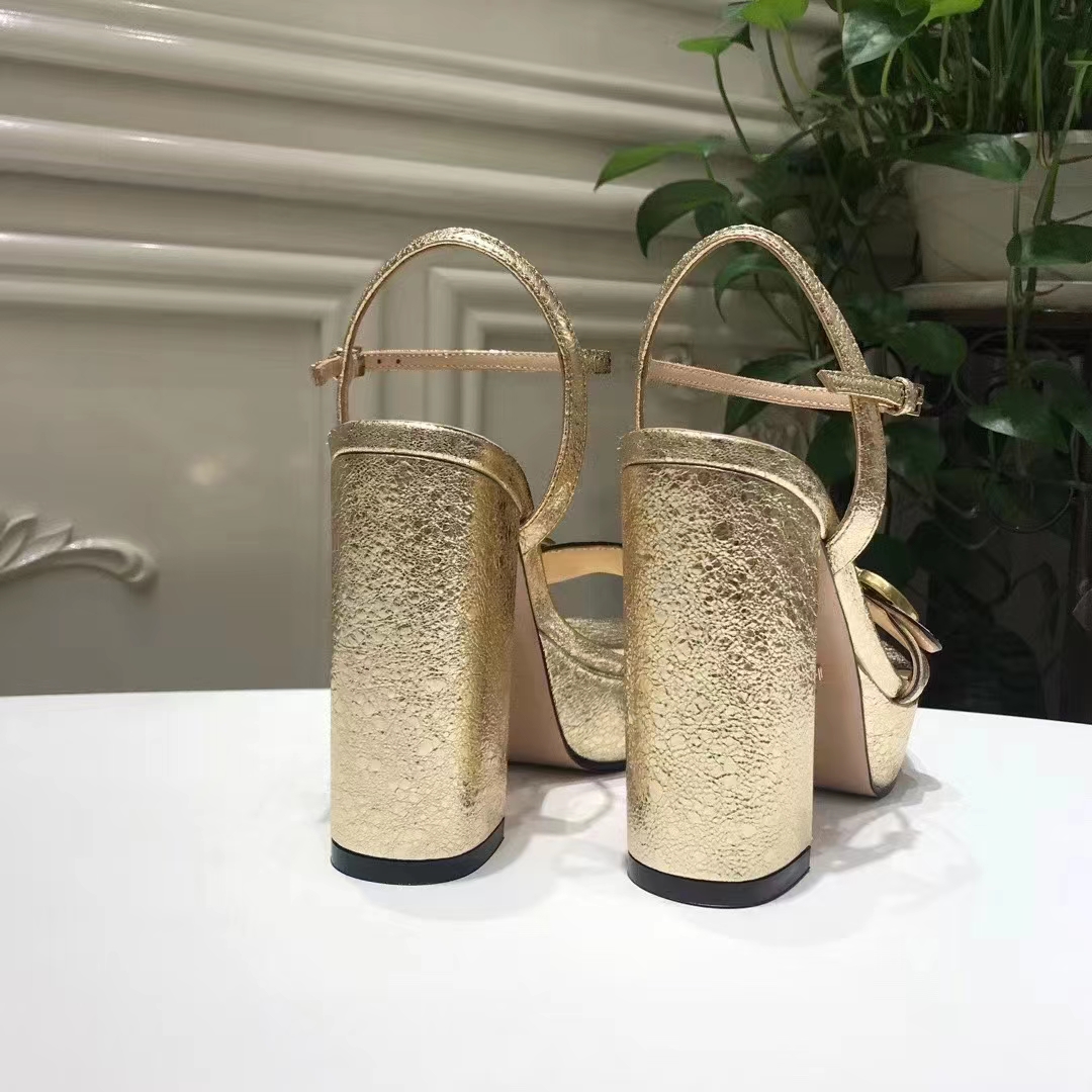 Gucci GG High Heeled Sandals - FashionPlug