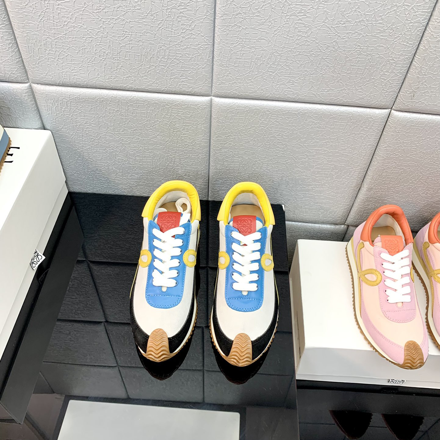 Loewe Flow Runner In Technical Mesh And Suede - FashionPlug