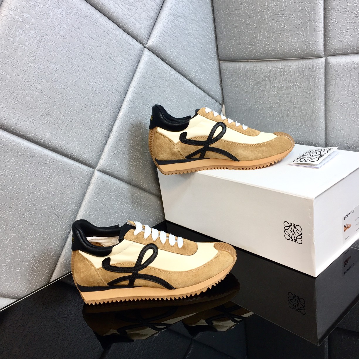 Loewe Flow Runner In Calfskin - FashionPlug
