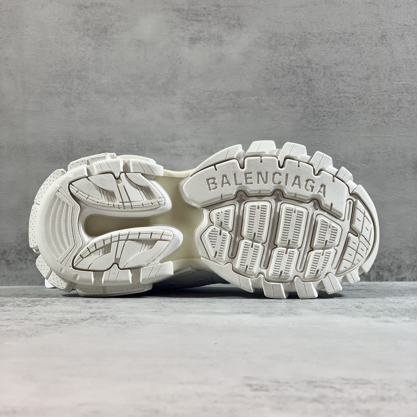 Balenciaga Track Mule In White - FashionPlug