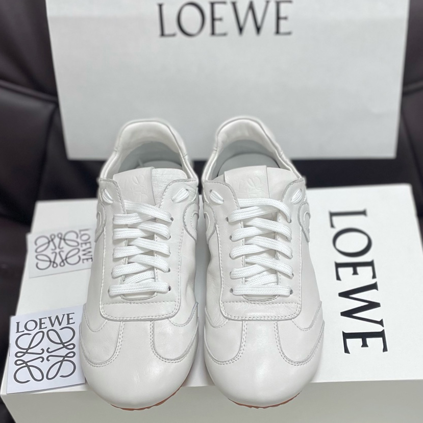 Loewe Ballet Runner In Nylon And Calfskin - FashionPlug