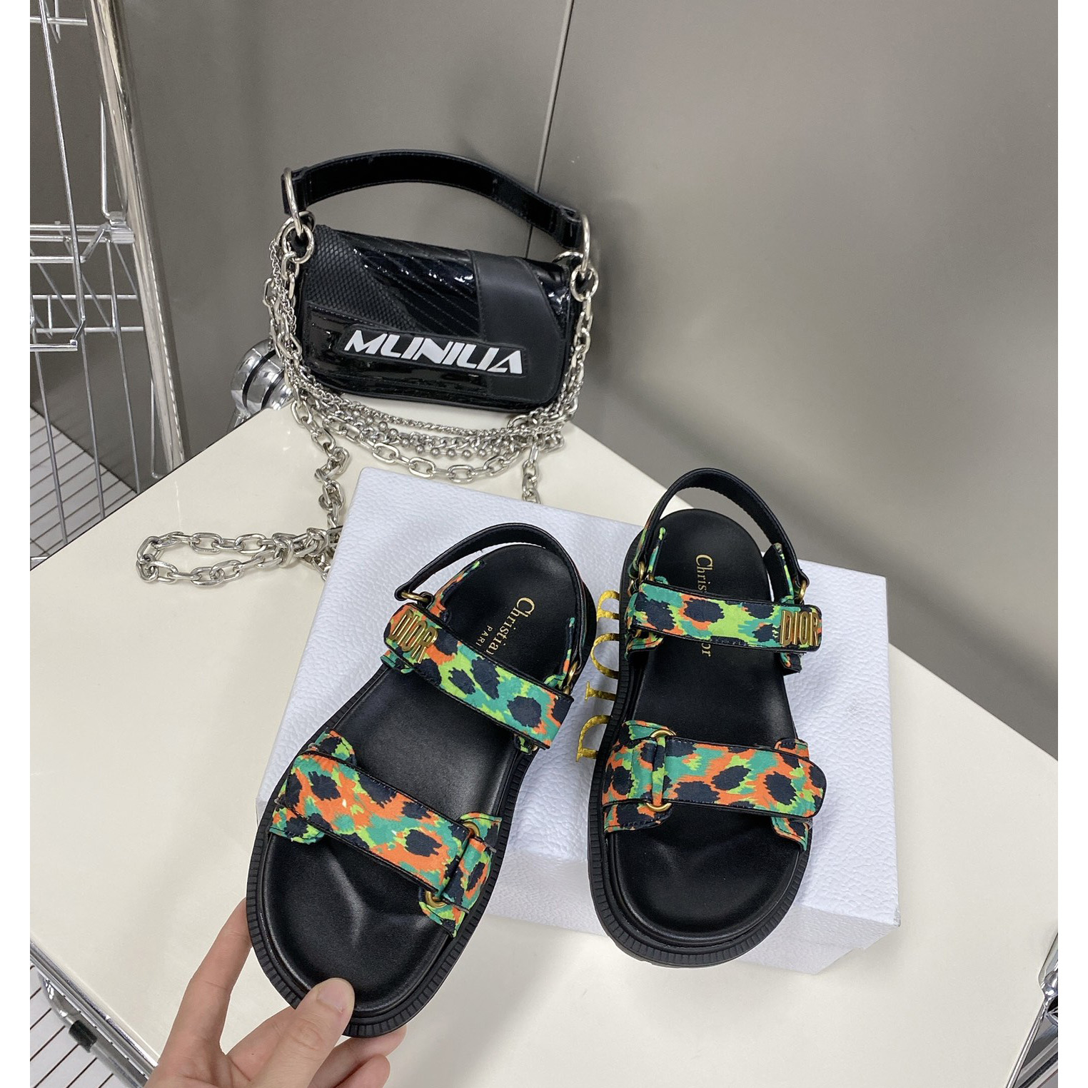 Dior Women Dioract Sandal - FashionPlug