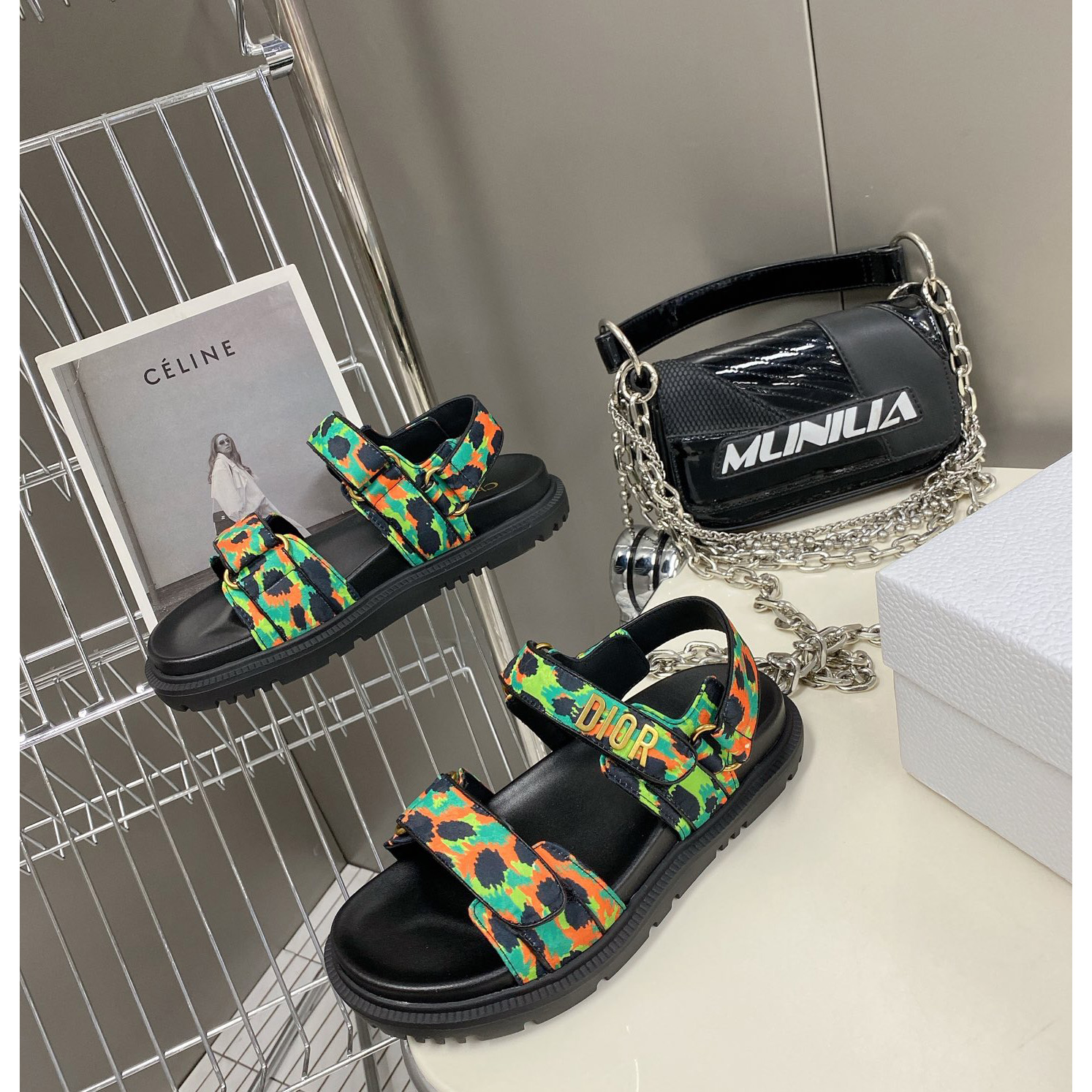 Dior Women Dioract Sandal - FashionPlug