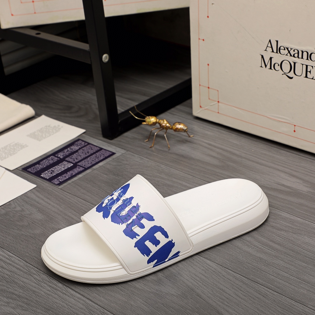 Alexander Mqueen Logo Slipper - FashionPlug