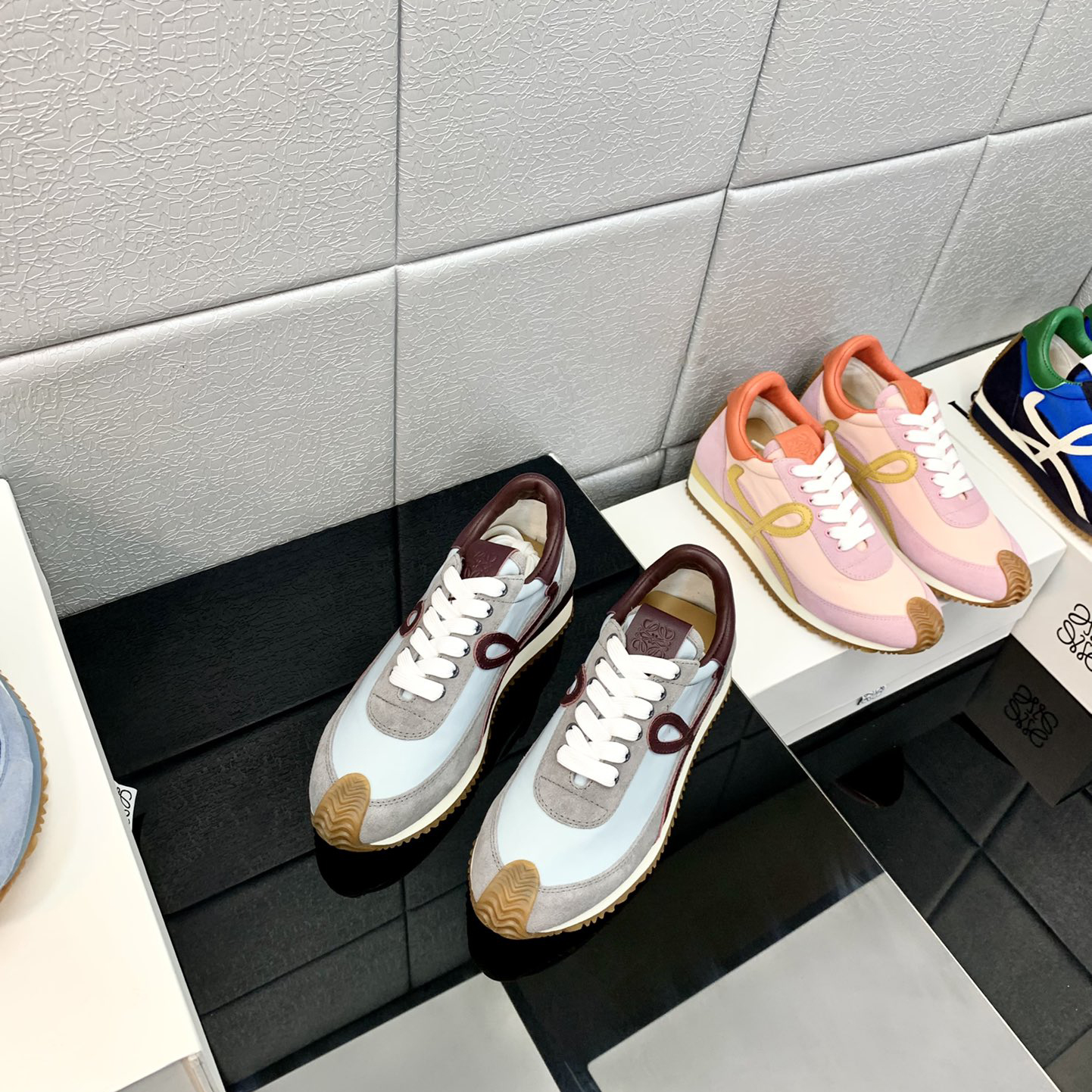 Loewe Flow Runner In Technical Mesh And Suede - FashionPlug