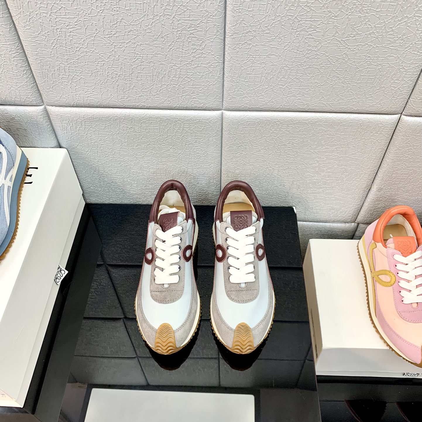 Loewe Flow Runner In Technical Mesh And Suede - FashionPlug