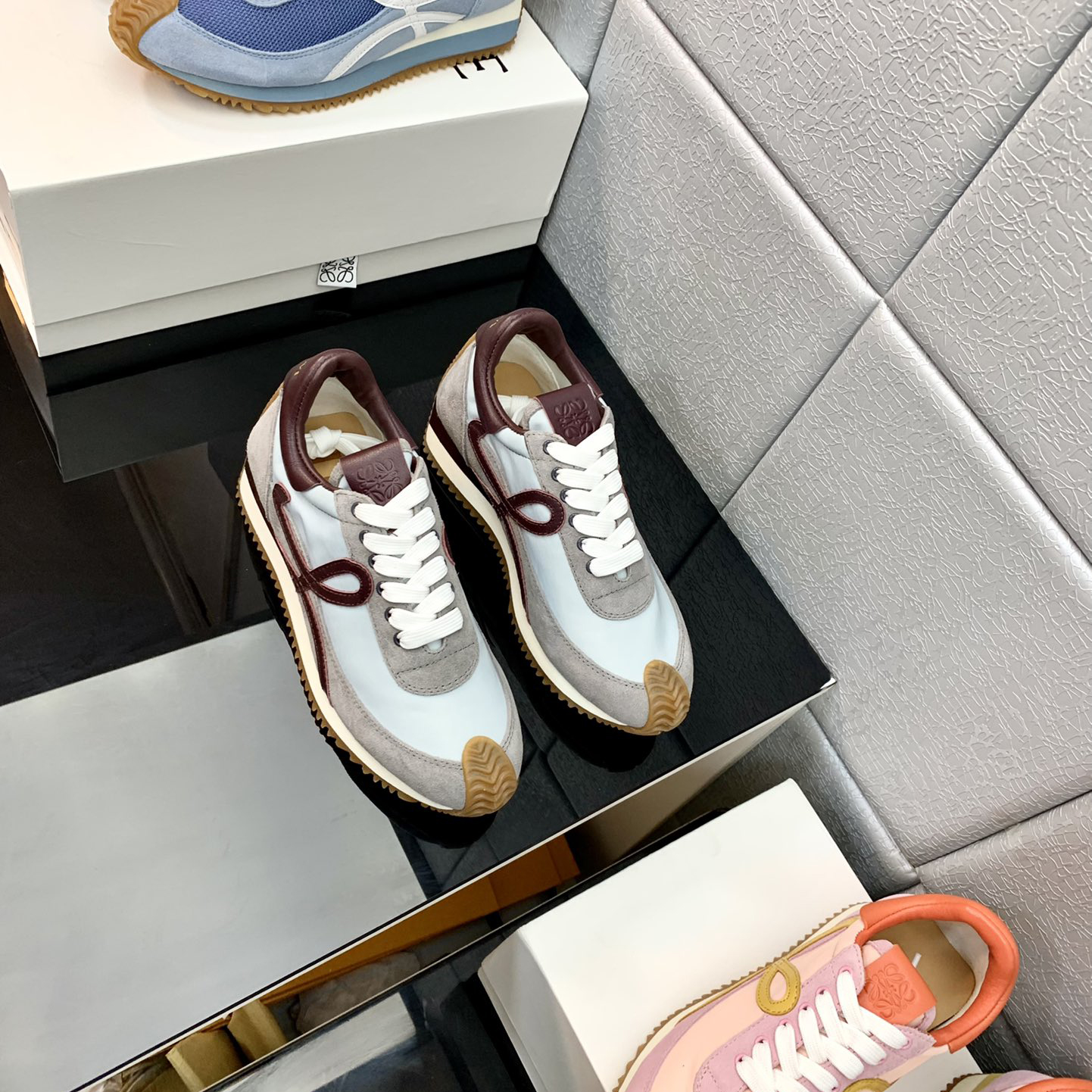 Loewe Flow Runner In Technical Mesh And Suede - FashionPlug