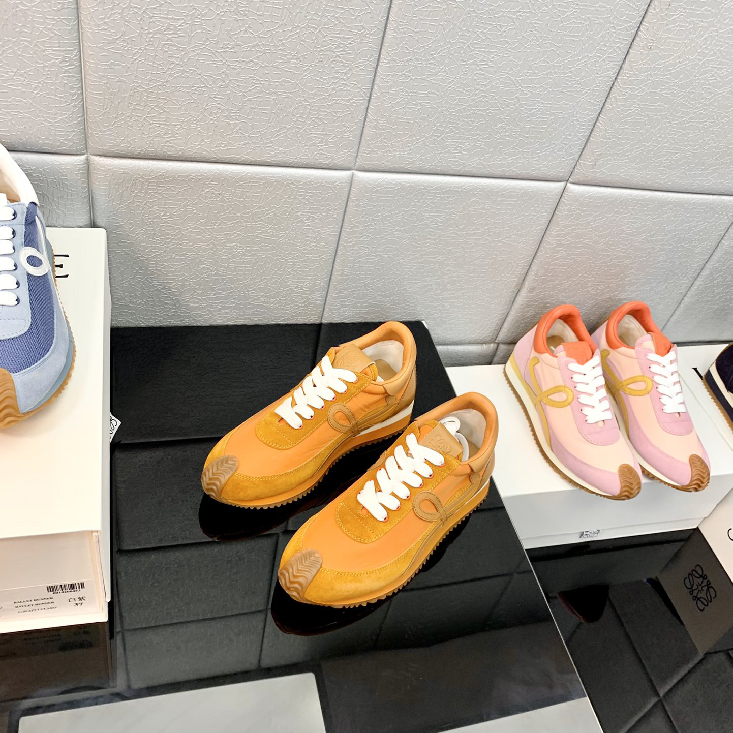 Loewe Flow Runner In Technical Mesh And Suede - FashionPlug