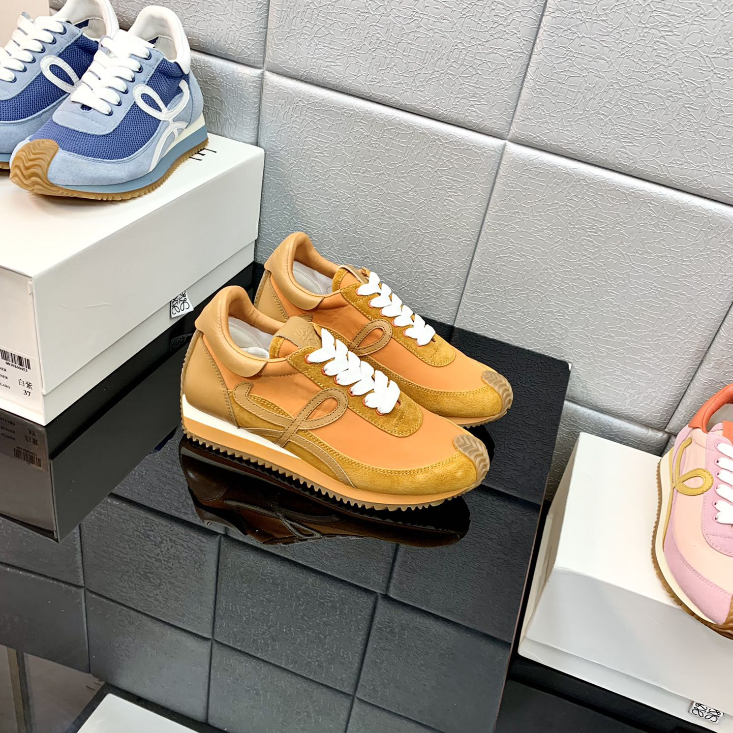 Loewe Flow Runner In Technical Mesh And Suede - FashionPlug