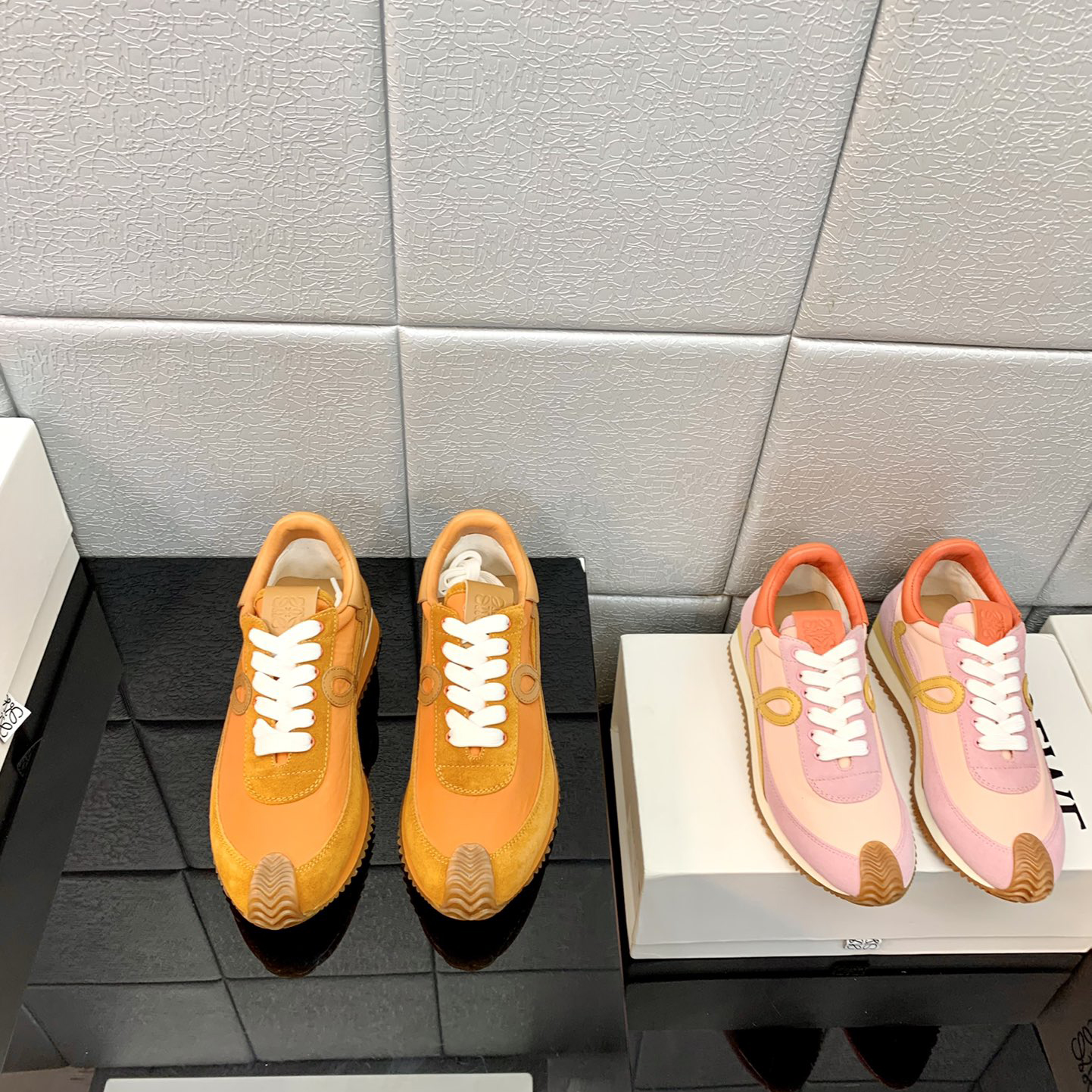 Loewe Flow Runner In Technical Mesh And Suede - FashionPlug