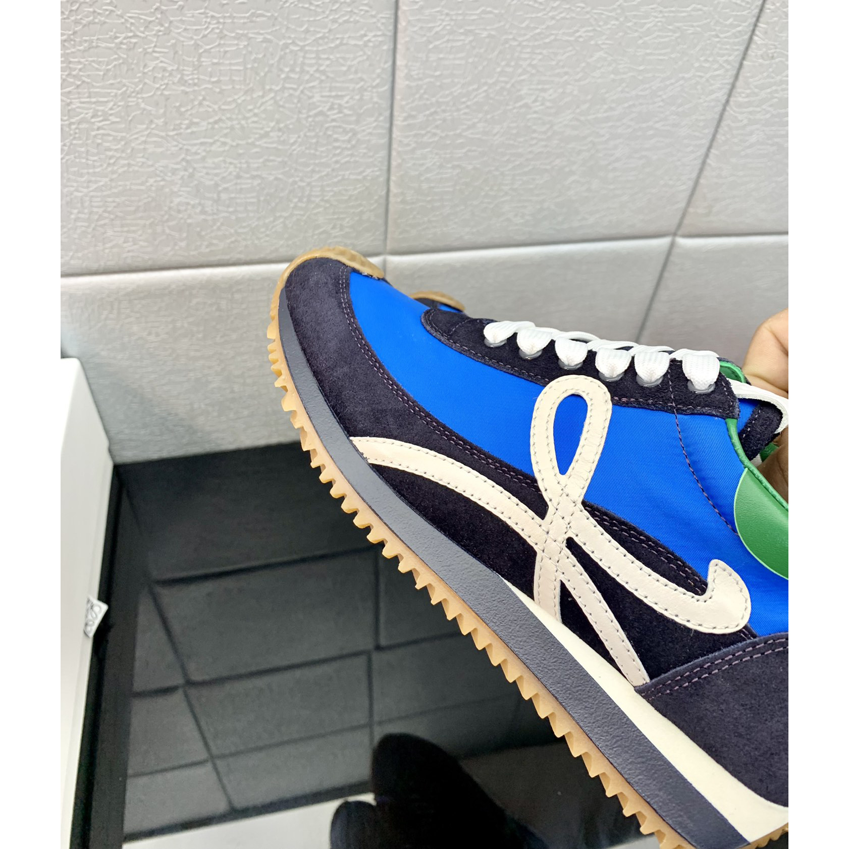 Loewe Flow Runner In Technical Mesh And Suede - FashionPlug