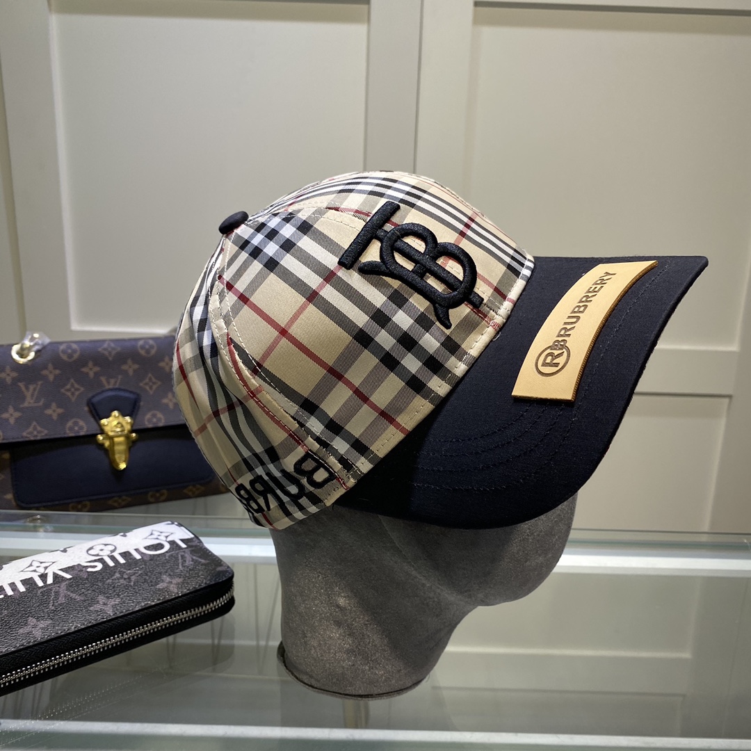 Burberry Monogram Motif Icon Stripe Baseball Cap - FashionPlug