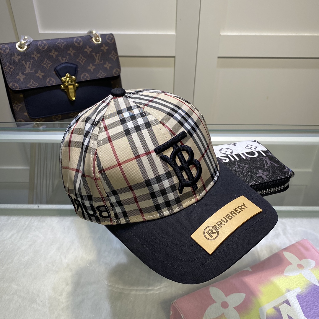 Burberry Monogram Motif Icon Stripe Baseball Cap - FashionPlug