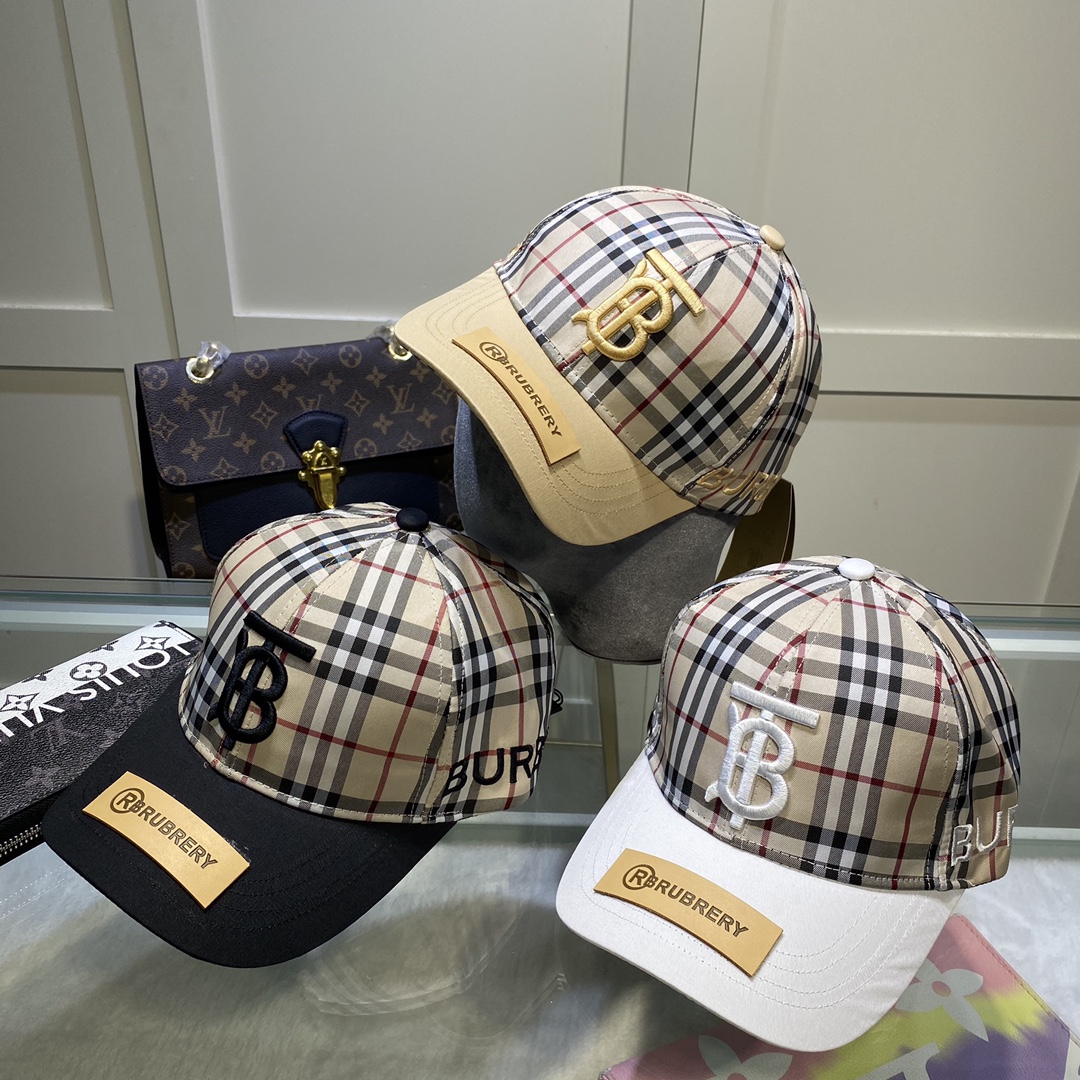 Burberry Monogram Motif Icon Stripe Baseball Cap - FashionPlug