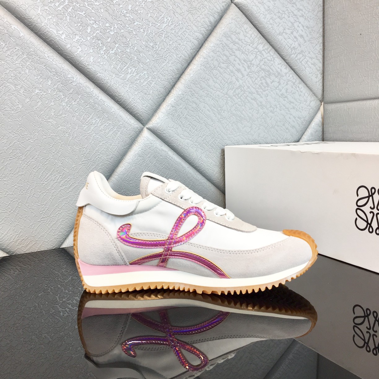 Loewe Flow Runner In Calfskin - FashionPlug