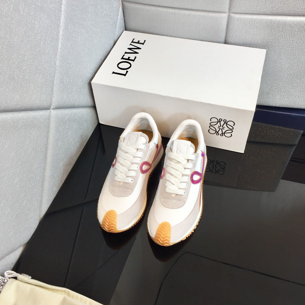 Loewe Flow Runner In Calfskin - FashionPlug