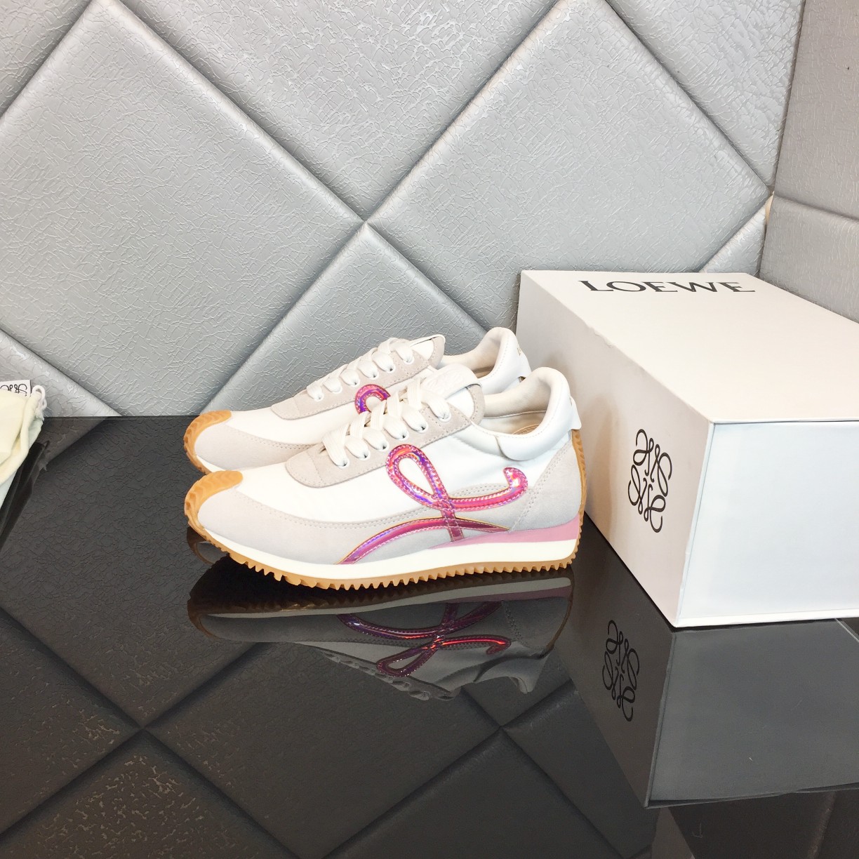 Loewe Flow Runner In Calfskin - FashionPlug