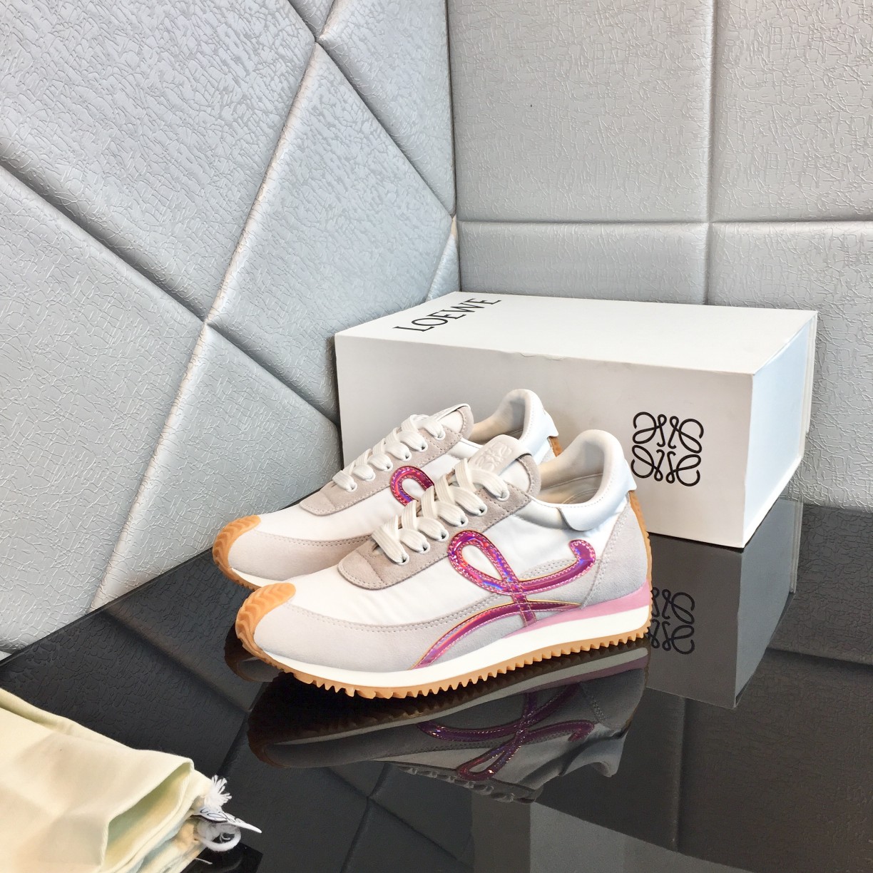 Loewe Flow Runner In Calfskin - FashionPlug
