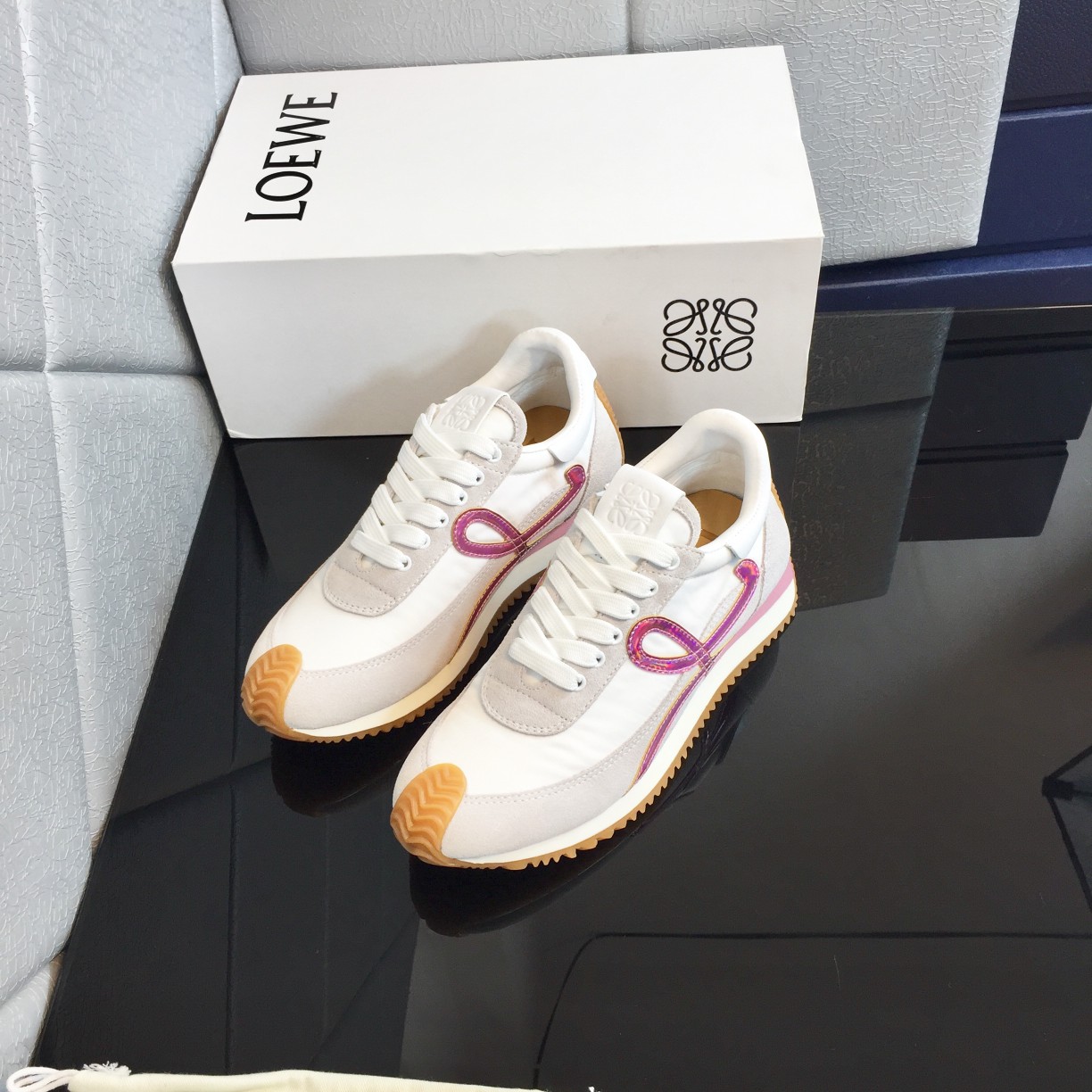 Loewe Flow Runner In Calfskin - FashionPlug