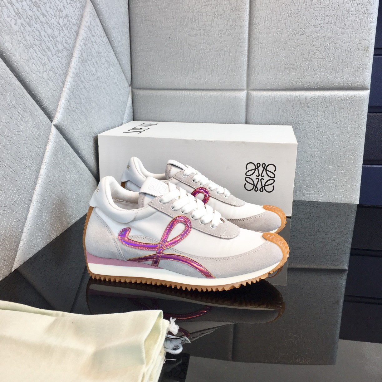 Loewe Flow Runner In Calfskin - FashionPlug