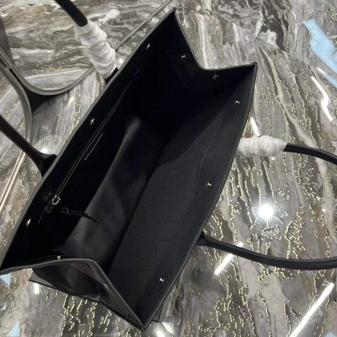 Saint Laurent Rive Gauche Small Tote Bag In Smooth Leather(39-31-18cm) - FashionPlug