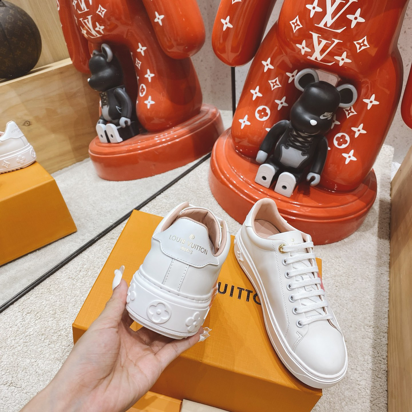 Louis Vuitton Logo Sneaker - FashionPlug