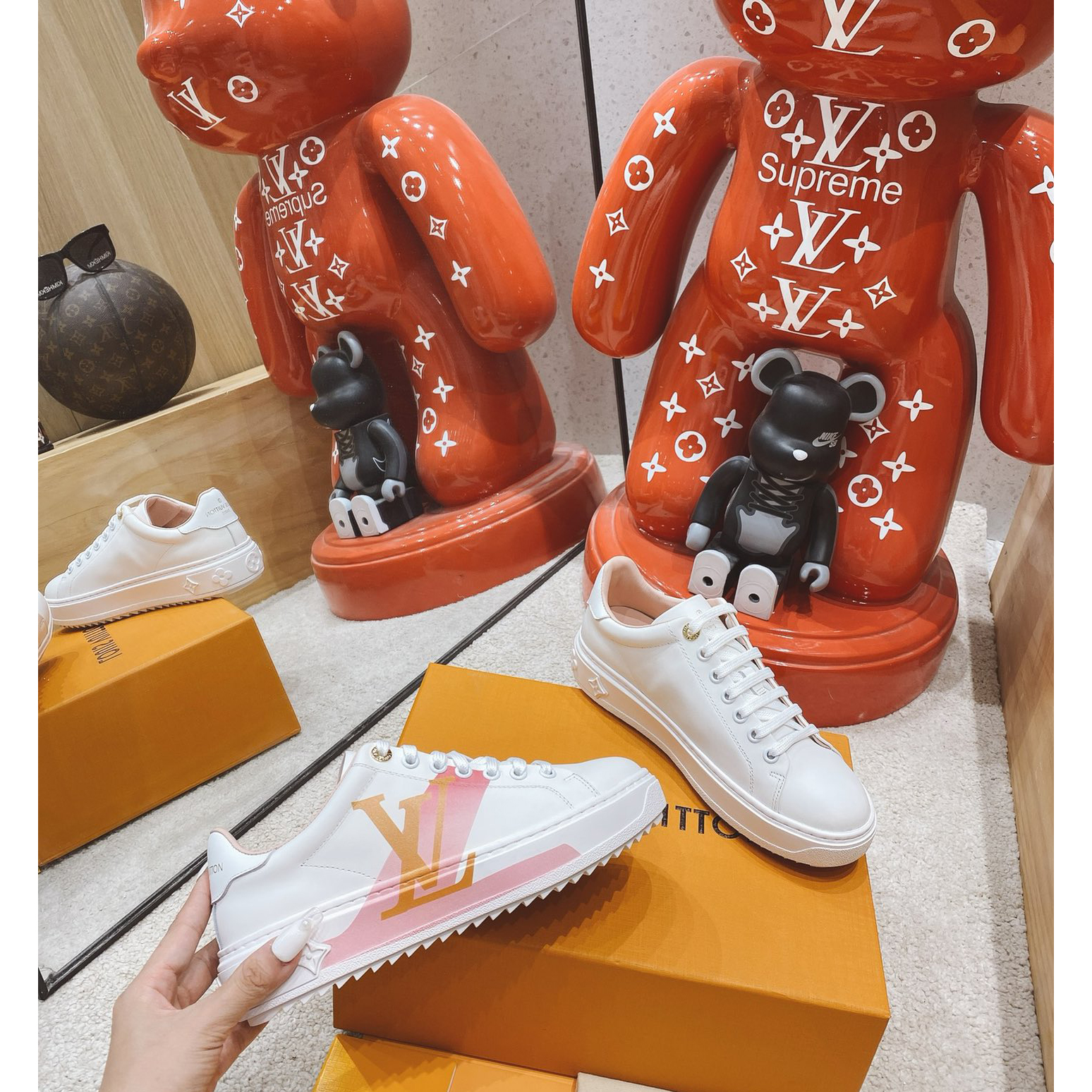 Louis Vuitton Logo Sneaker - FashionPlug