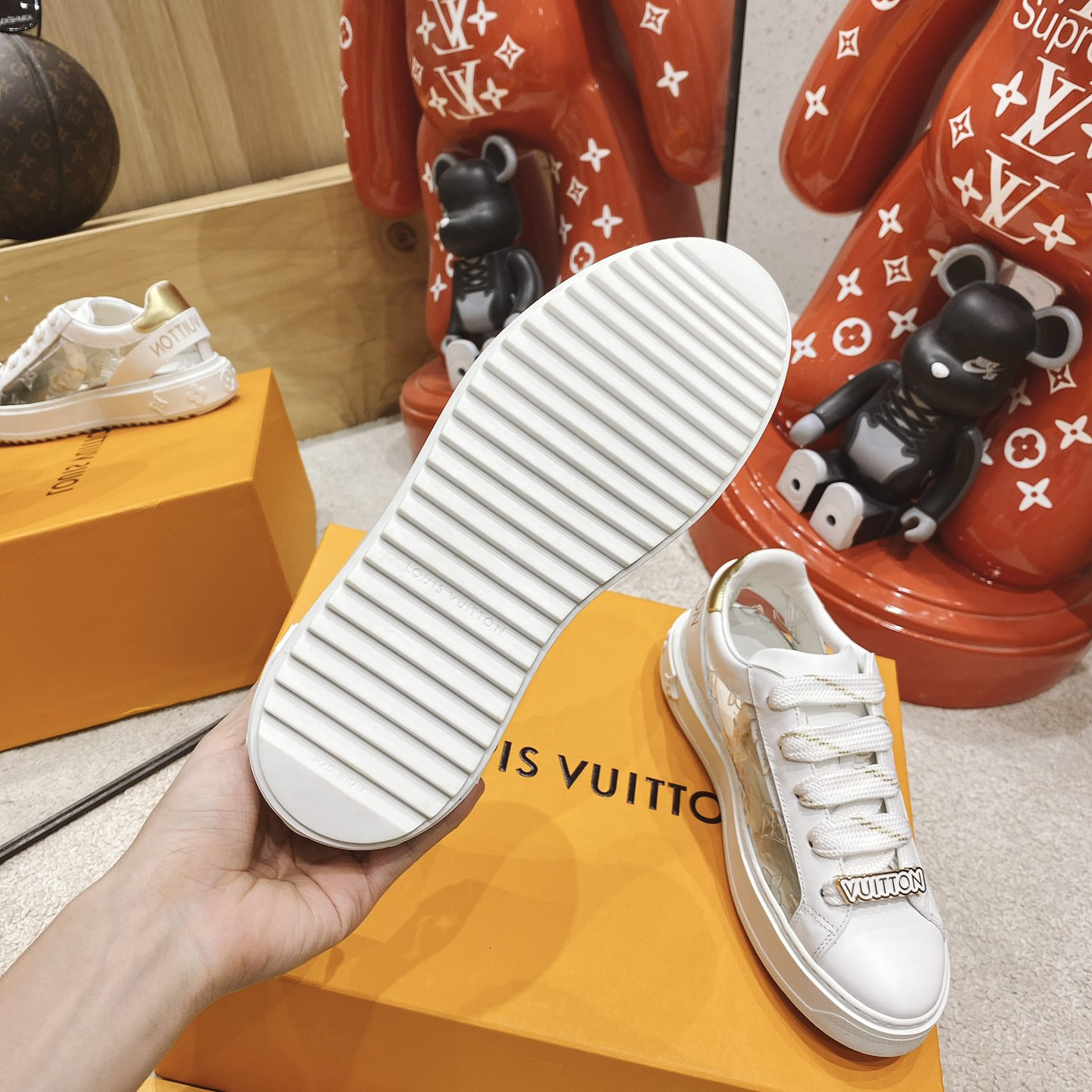 Louis Vuitton Time Out Sneaker  - FashionPlug