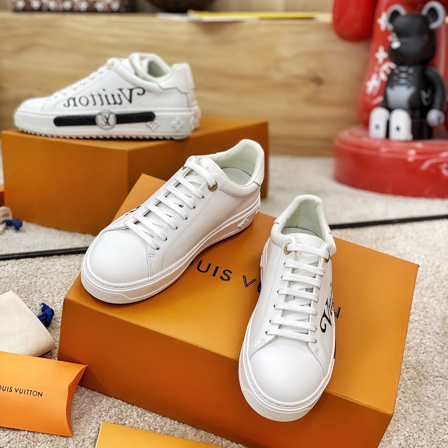Louis Vuitton Logo Sneaker - FashionPlug