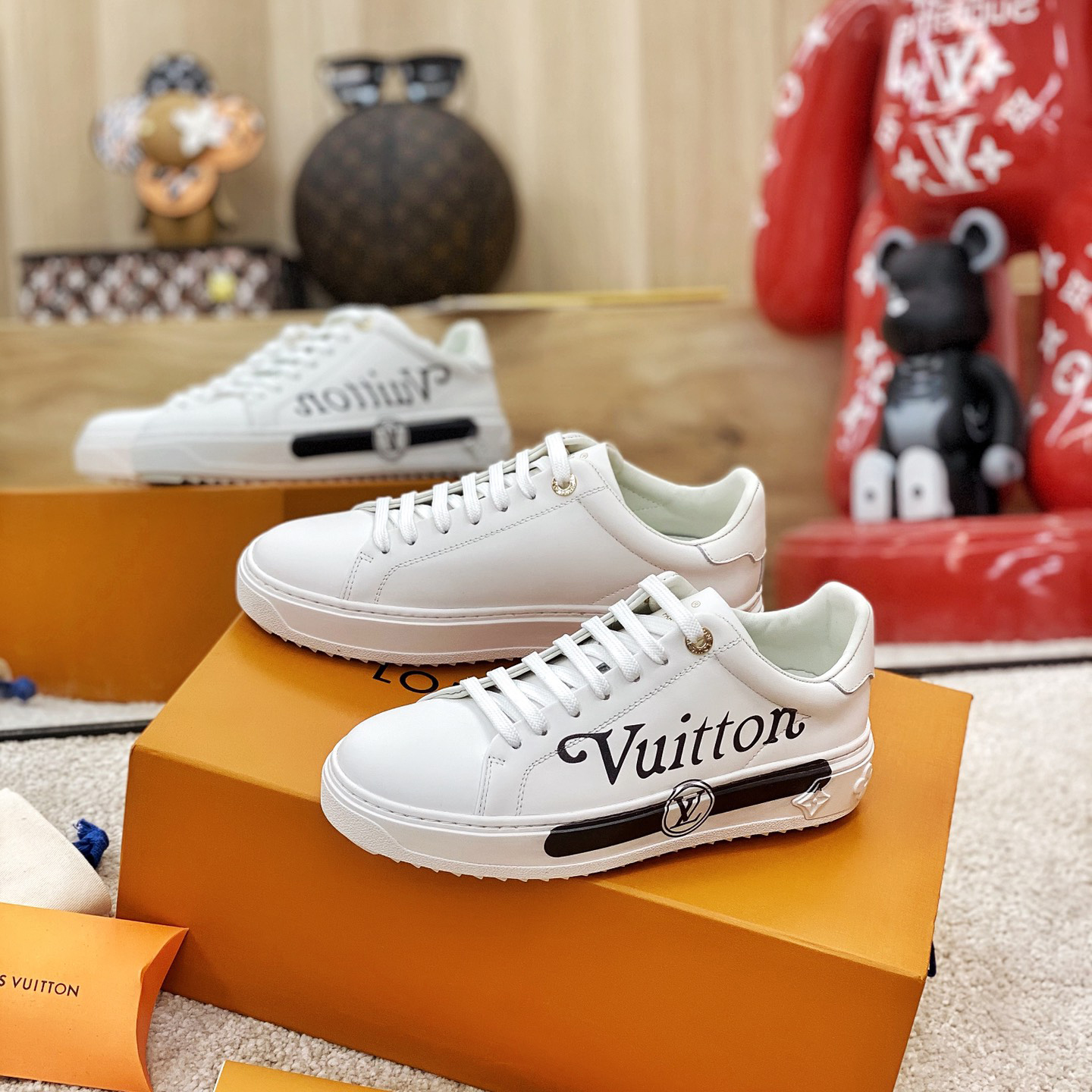 Louis Vuitton Logo Sneaker - FashionPlug