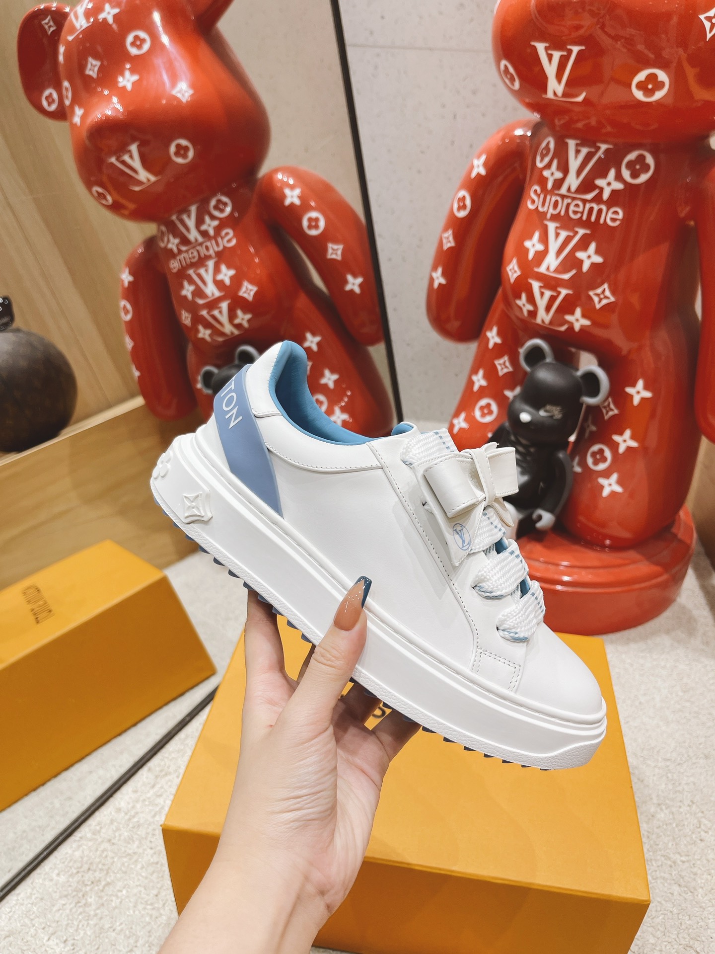 Louis Vuitton Logo Sneaker - FashionPlug