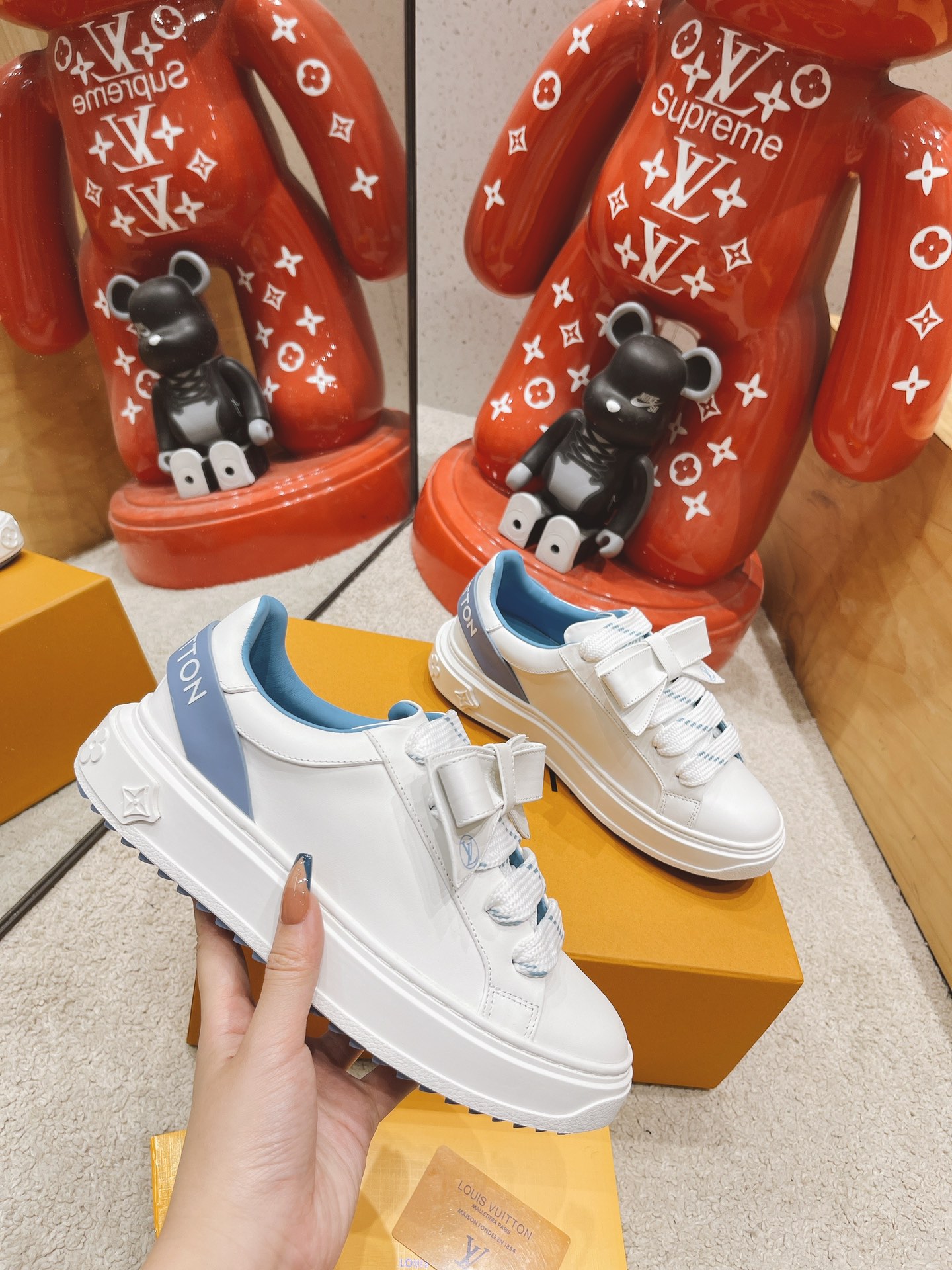 Louis Vuitton Logo Sneaker - FashionPlug