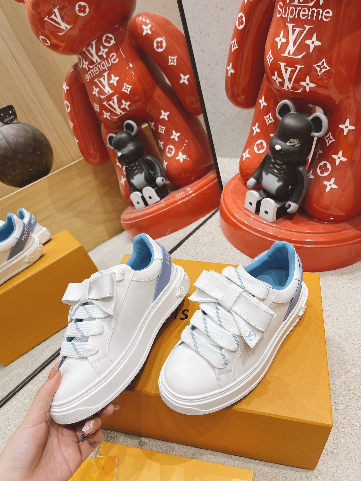 Louis Vuitton Logo Sneaker - FashionPlug