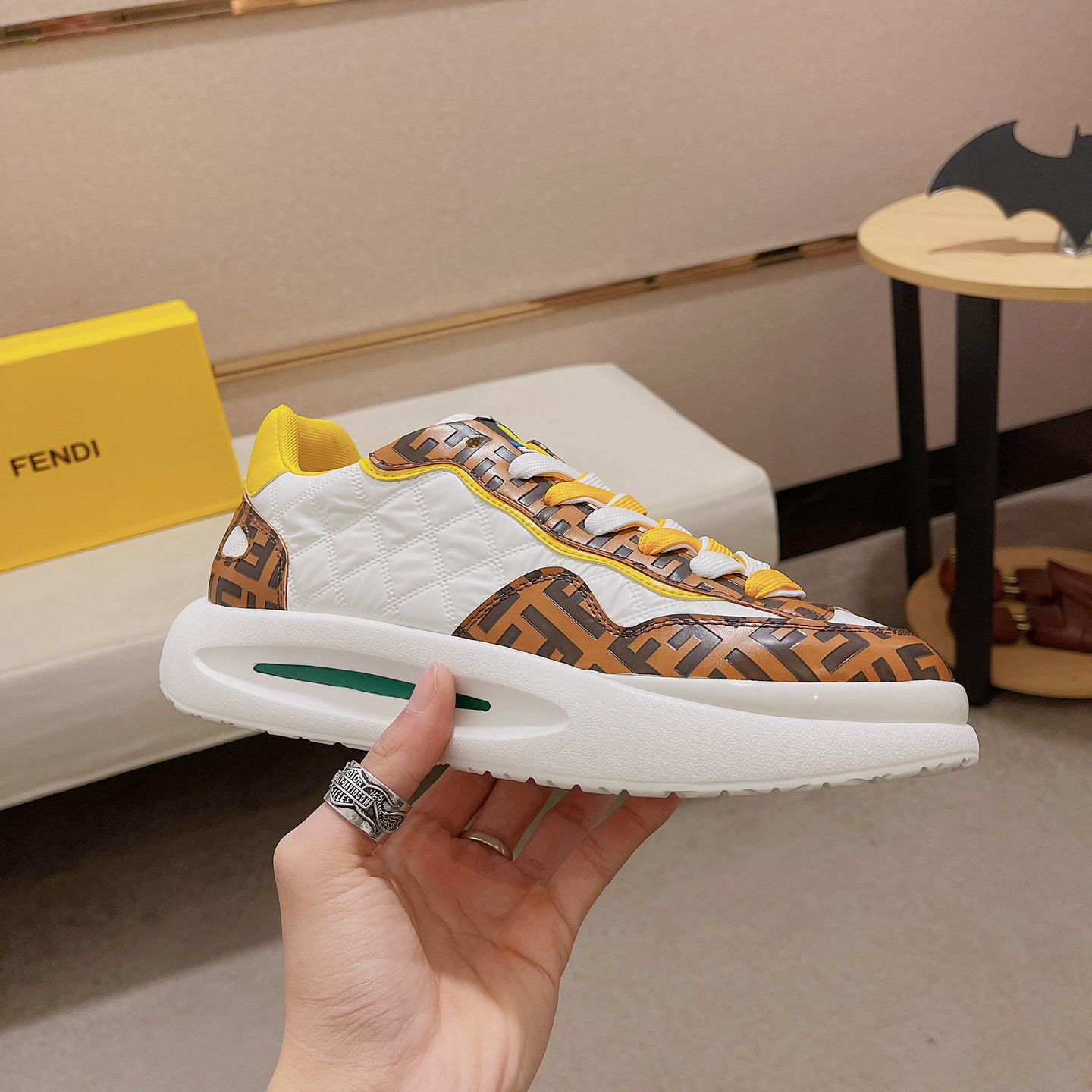 Fendi FF Logo Sneaker - FashionPlug
