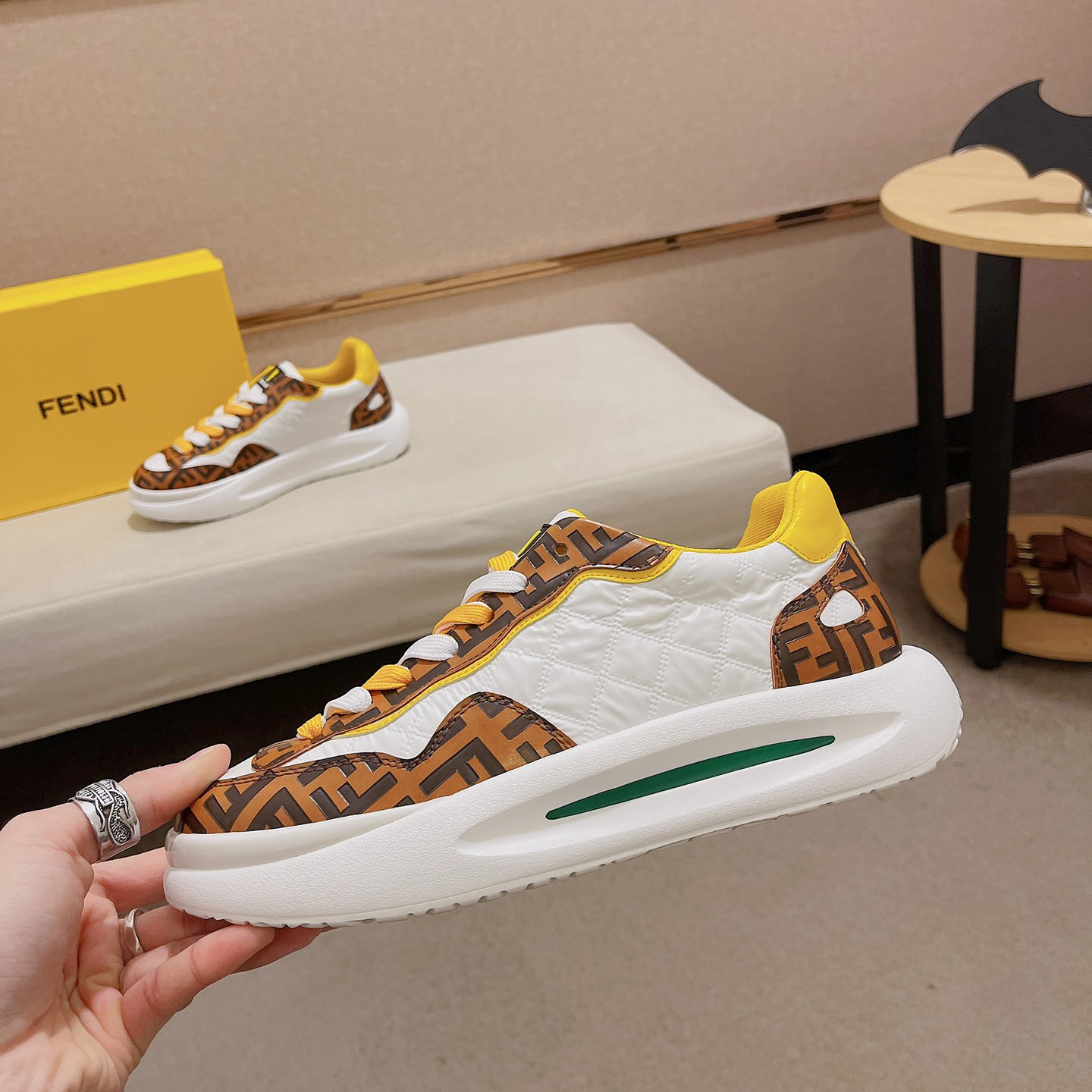 Fendi FF Logo Sneaker - FashionPlug
