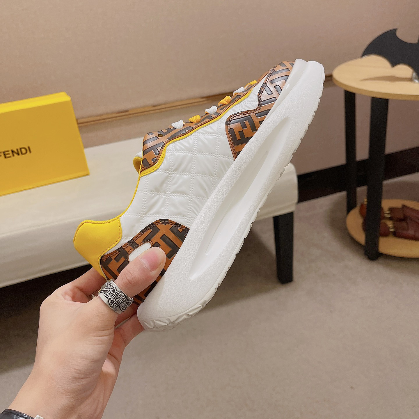 Fendi FF Logo Sneaker - FashionPlug