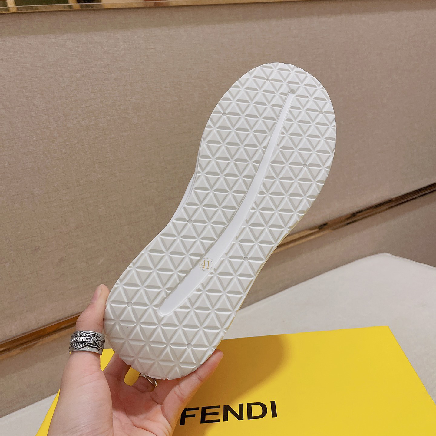 Fendi FF Logo Sneaker - FashionPlug