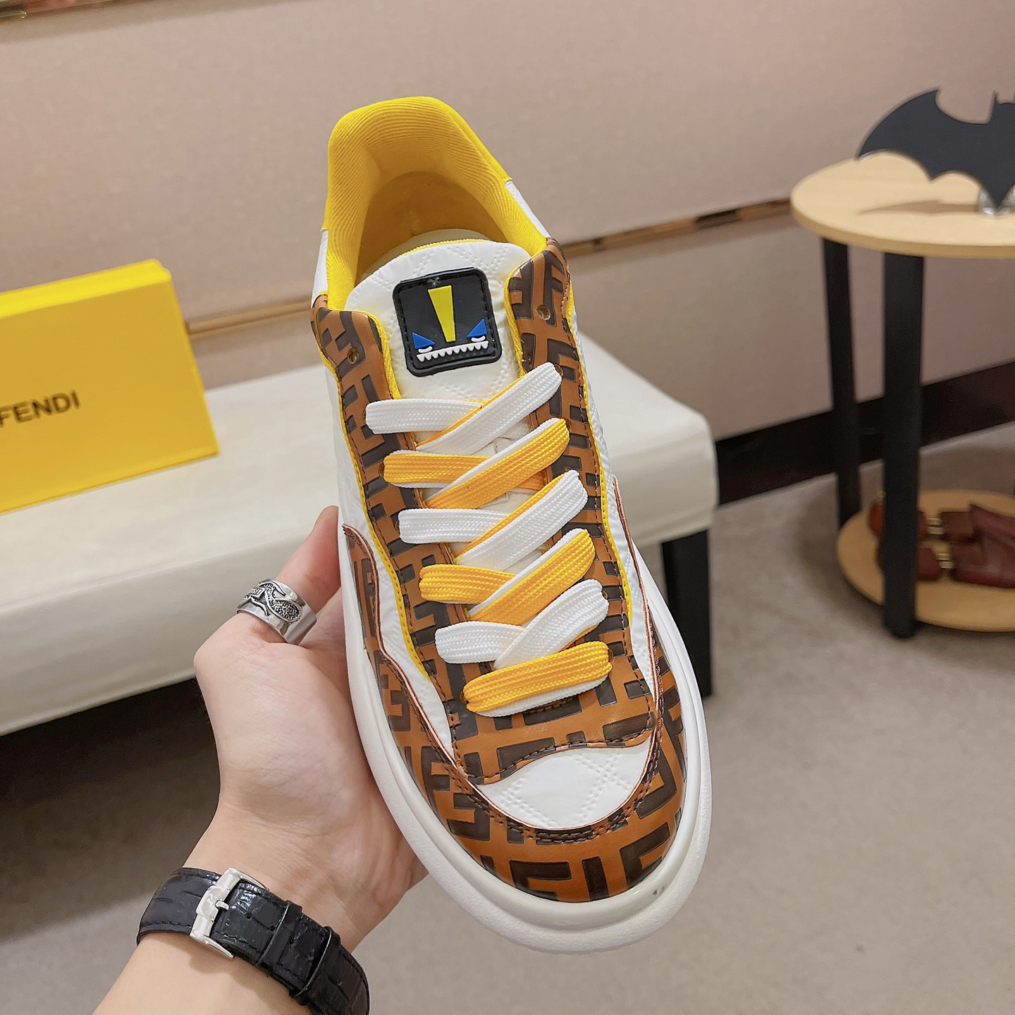 Fendi FF Logo Sneaker - FashionPlug